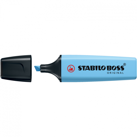 STABILO Textmarker Boss 70/112 2+5mm pastel himmlisches blau, - 762445112