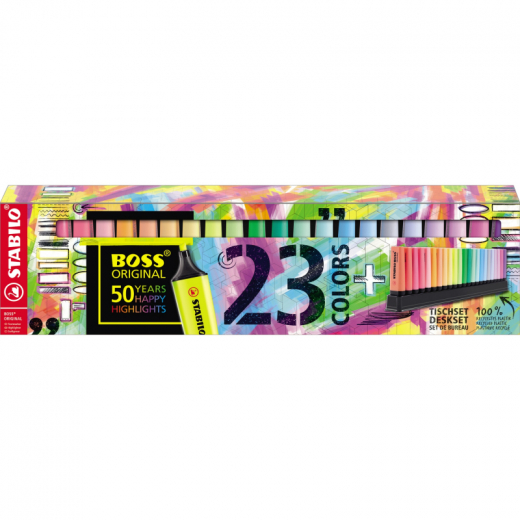 STABILO Textmarker BOSS ORIGINAL 7023-01-5 sort. 23 St./Pack., - 762798