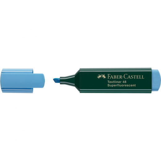 Faber-Castell Textmarker TEXTLINER 48 154851 1-5mm blau,