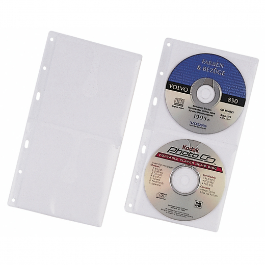 DURABLE CD/DVD Hülle COVER S 520319 PP transparent 5 St./Pack., - 46378X