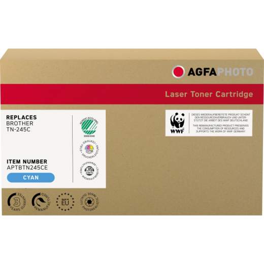 AgfaPhoto Toner APTBTN245CE wie Brother TN-245C cyan,