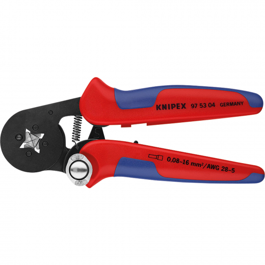 KNIPEX Crimpzange 97 53 04 Aderendhülsen 0.08 bis 16 mm²,