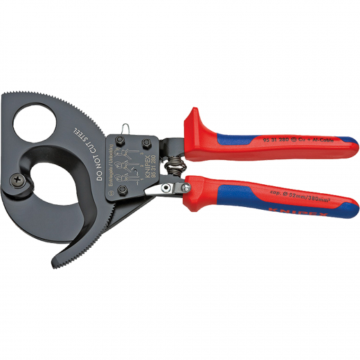 KNIPEX Kabelschneider 95 31 280 280mm Ratschenfunktion, - 481093300