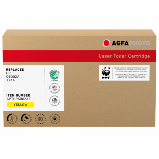 AgfaPhoto Toner APTHP6002AE wie HP Q6002A 124A gelb,