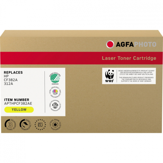 AgfaPhoto Toner APTHPCF382AE wie HP CF382A 312A gelb, - 102063510