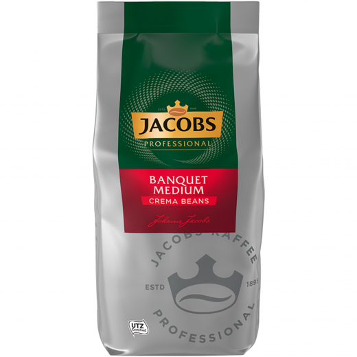 JACOBS Kaffee Bankett Cafe Creme 4055442 ganze Bohne 1kg, - 492055600