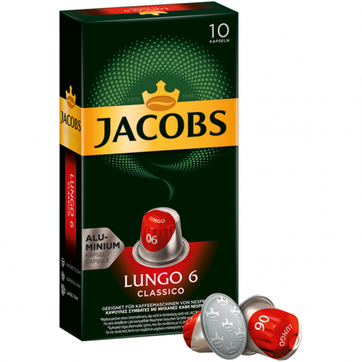 JACOBS Kaffeekapsel Lungo 6 Classico 4057022 10 St./Pack., - 492104900