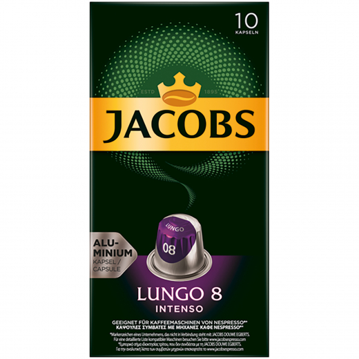 JACOBS Kaffeekapsel Lungo 8 Intenso 4057024 10 St./Pack., - 492105000