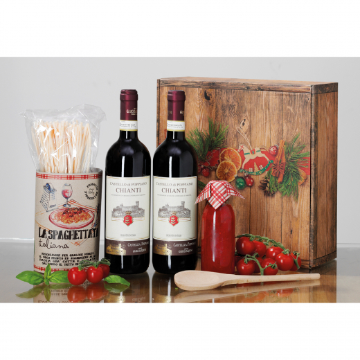 Chianti vom Schloß und Spaghetti Menu-Set, - 492117600