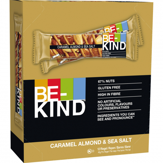 BE-KIND Nussriegel CARAMEL ALMOND SEA SALT 150363 40g 12 St./Pack, - 492128700