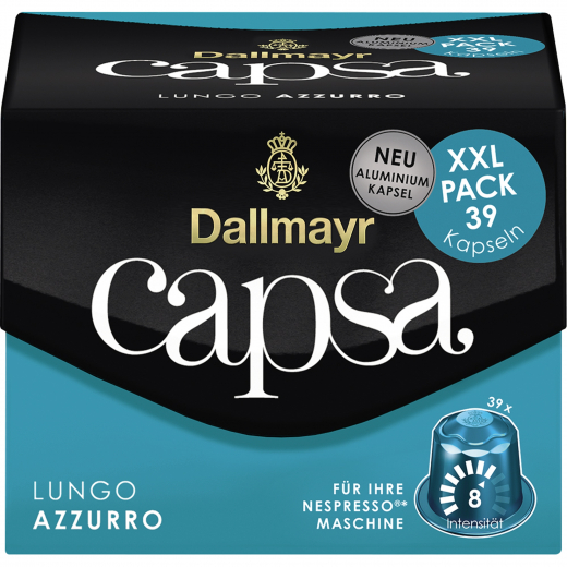 Dallmayr Kaffeekapsel capsa Lungo Azzurro XXL 106039000 39 St./Pack., - 492128900