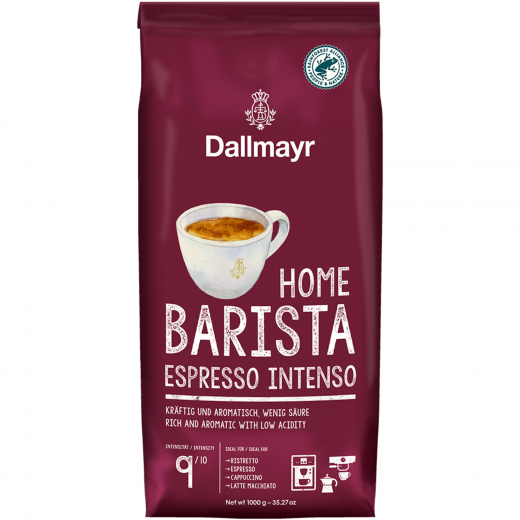 Dallmayr Kaffee Home Barista Espresso intenso 118046 Bohne 1kg, - 492136500