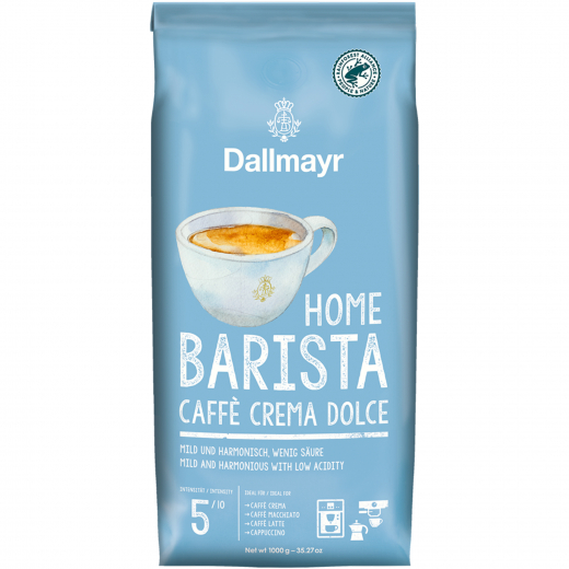 Dallmayr Kaffee Home Barista Crema Dolce 118045 Bohne 1kg, - 492136700