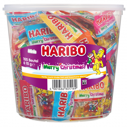 HARIBO Fruchtgummi Merry Christmas Minis 10005708 100x10g,