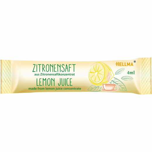 Hellma Zitronensaft 60122600 4ml 100 St./Pack., - 492225500