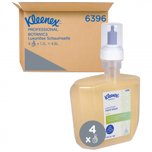 Kleenex Schaumseife Botanics 6396 1,2l 4St., - 494039700