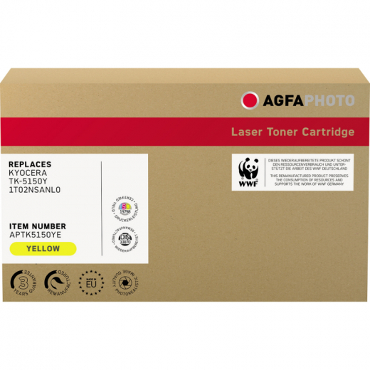 AgfaPhoto Toner APTK5150YE wie Kyocera TK-5150Y gelb, - 102068610