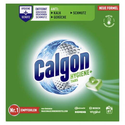 Calgon Waschmaschinenreiniger Hygiene+ 3248420 Tabs 61St., - 495063900