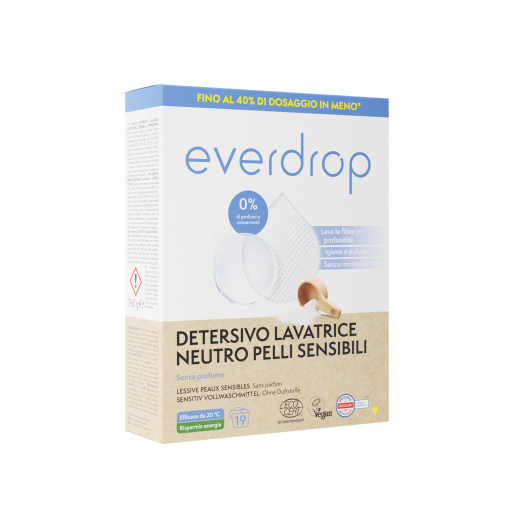 everdrop Vollwaschmittel Sensitiv 401001120 760g, - 495067100