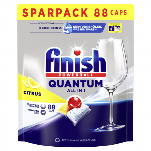 FINISH Spülmaschinentabs Quantum All in 1 Citrus 3249526 88St, - 495071100