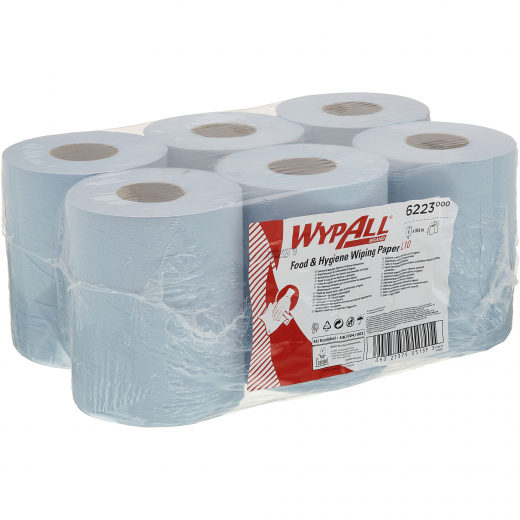 WYPALL Wischtuch Reach 6223 1lagig blau 6x430 Bl./Pack., - 496038250