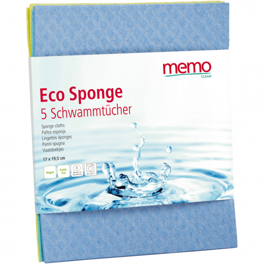 memo Schwammtuch Eco Sponge H4143 sortiert 5St., - 496046699