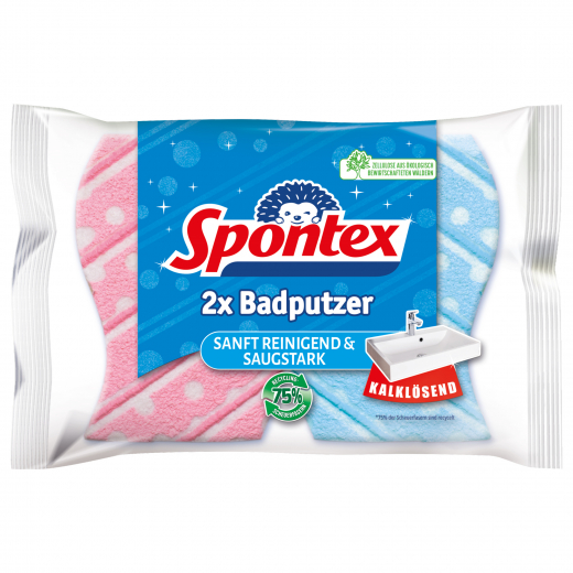 Spontex Schwamm Badputzer 19321009 sort. 2St., - 496059599