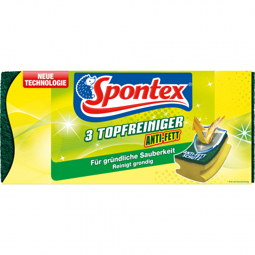 Spontex Topfreiniger Anti-Fett 19311055 3St., - 496059699