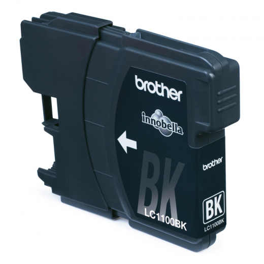 Brother Tintenpatrone LC1100BK 450Seiten schwarz, - BROLC1100BK