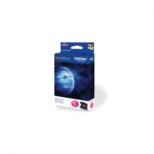 Brother Tintenpatrone LC1280XLM 1.200Seiten magenta, - BROLC1280XLM