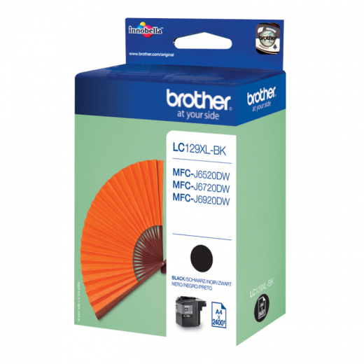 Brother Tintenpatrone LC129XLBK 2.400Seiten schwarz, - BROLC129XLBK