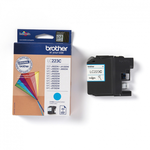 Brother Tintenpatrone LC223C 550 Seiten cyan, - BROLC223C