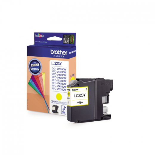 Brother Tintenpatrone LC223Y 550 Seiten gelb, - BROLC223Y