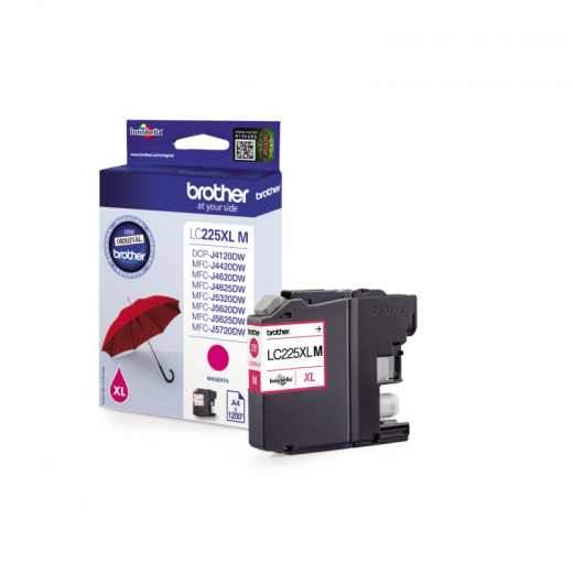 Brother Tintenpatrone LC225XLM 1.200Seiten magenta, - BROLC225XLM