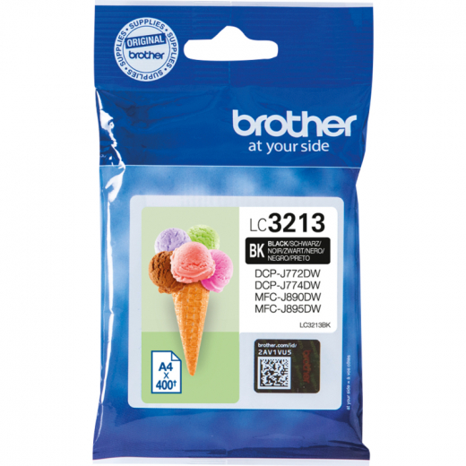 Brother Tintenpatrone LC3213BK schwarz, - BROLC3213BK