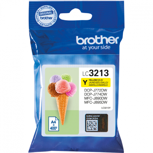 Brother Tintenpatrone LC3213Y gelb, - BROLC3213Y