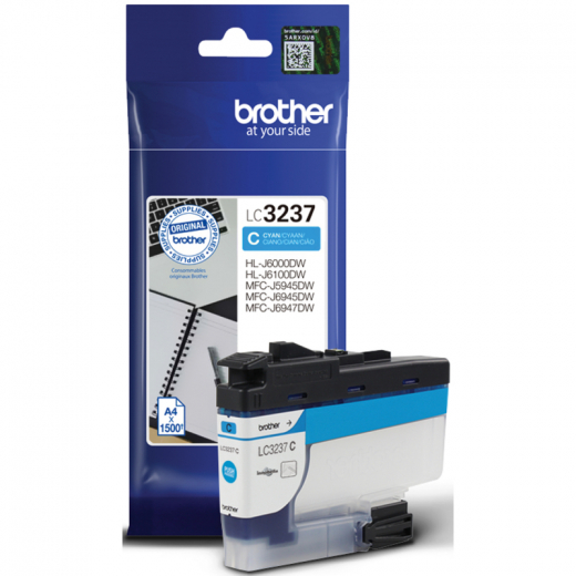 Brother Tintenpatrone LC3237C 1.500Seiten cyan,