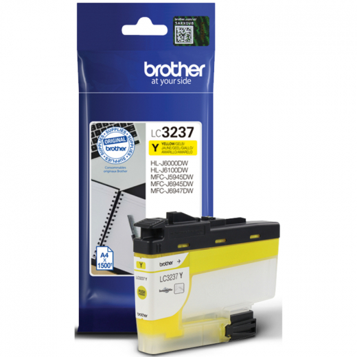 Brother Tintenpatrone LC3237Y 1.500Seiten gelb, - BROLC3237Y