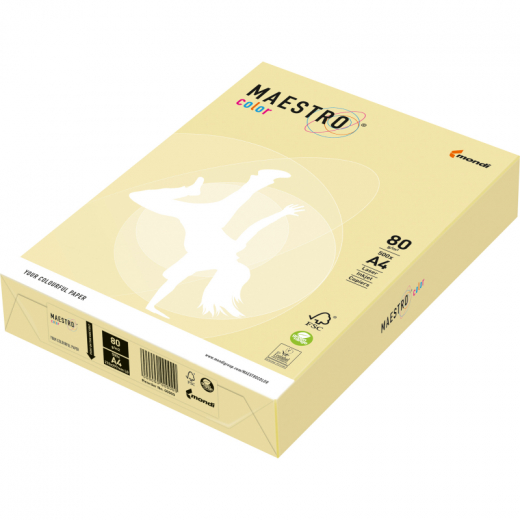 MAESTRO Kopierpapier color A4 9417-YE23A80S gelb 500Bl., - 110003510