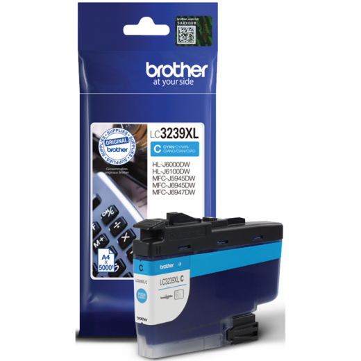 Brother Tintenpatrone LC3239XLC 5.000Seiten cyan,