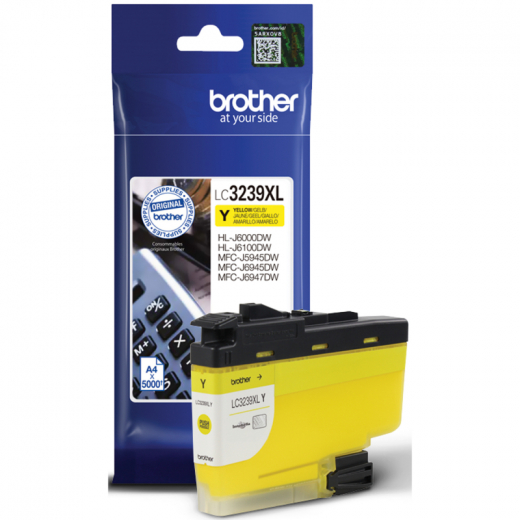 Brother Tintenpatrone LC3239XLY 5.000Seiten gelb,