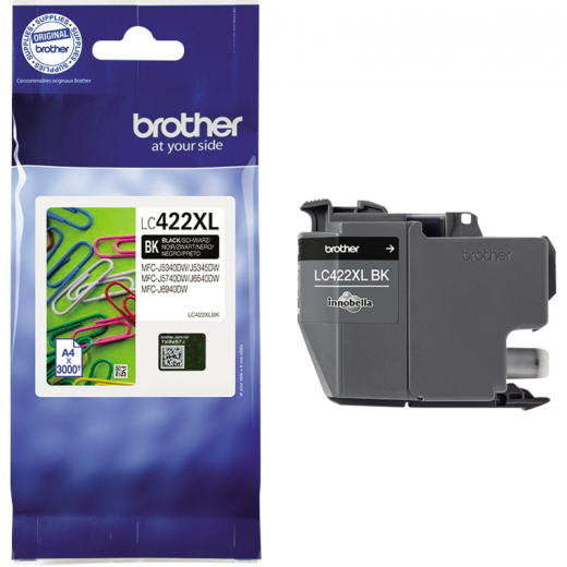 Brother Tintenpatrone LC422XLBK 3.000Seiten schwarz, - 578041