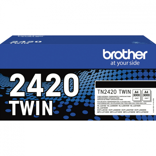 Brother Toner TN2420TWIN 3.000Seiten schwarz 2 St./Pack., - BROTN2420TWIN