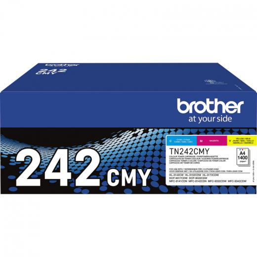 Brother Toner TN242CMY 1.400Seiten c/m/y 3 St./Pack., - BROTN242CMY