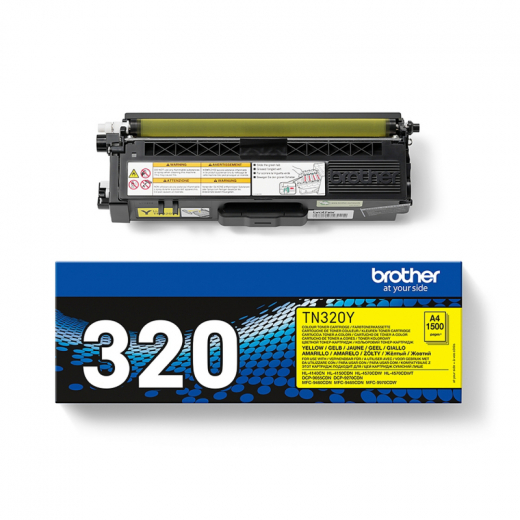 Brother Toner TN320Y 1.500Seiten gelb, - BROTN320Y