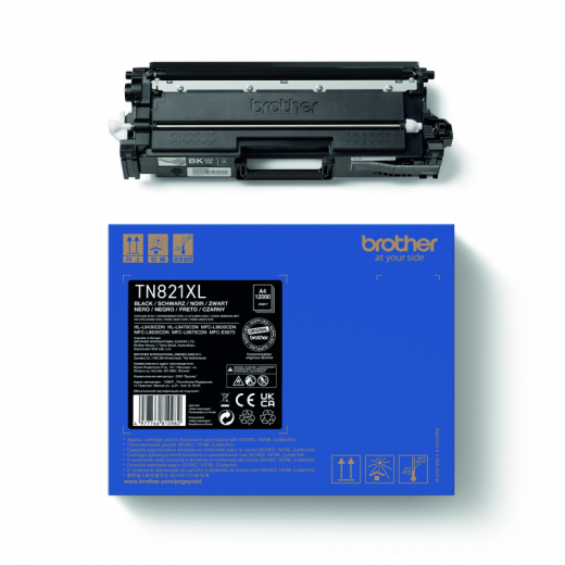 Brother Toner TN821XLBK 12.000Seiten schwarz, - BROTN821XLBK