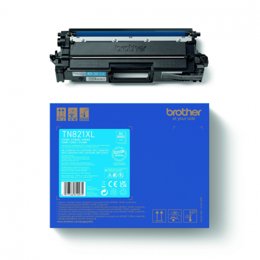 Brother Toner TN821XLC 9.000Seiten cyan, - BROTN821XLC