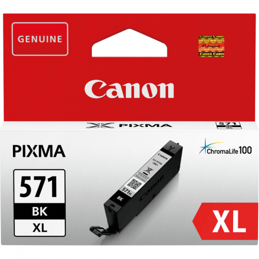 Canon Tintenpatrone 0331C001 CLI571XLBK 11ml schwarz, - CANCLI571XLBK