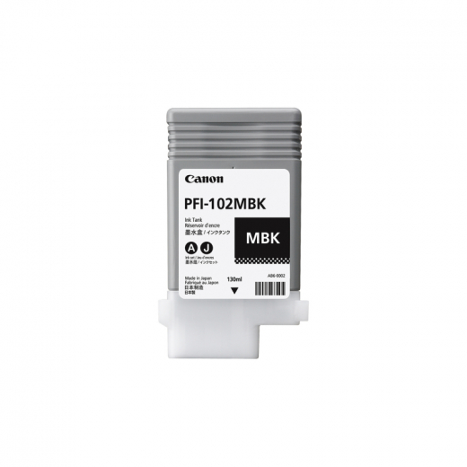 Canon Tintenpatrone 0894B001 PFI102MBK 130ml matt schwarz, - CANPFI102MBK