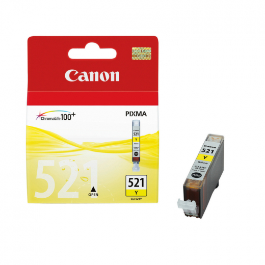 Canon Tintenpatrone 2936B001 CLI521Y 9ml gelb, - CANCLI521Y